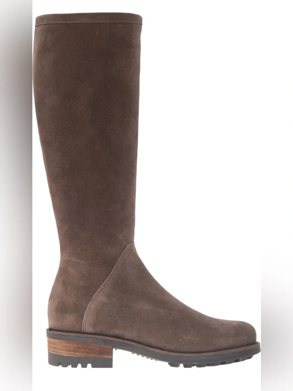 La Canadienne NWT Cecile Knee High Suede Waterproof Boots Stone Oiled Suede